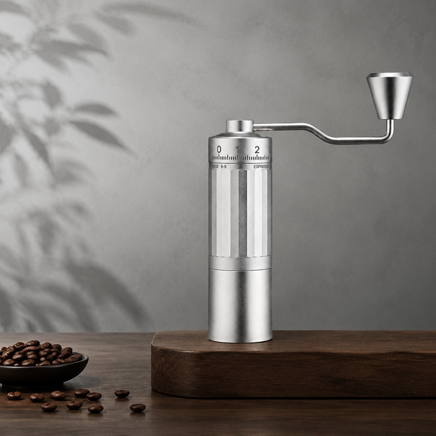 Manual Coffee Grinder with 0.02mm Precision for Espresso Brewing