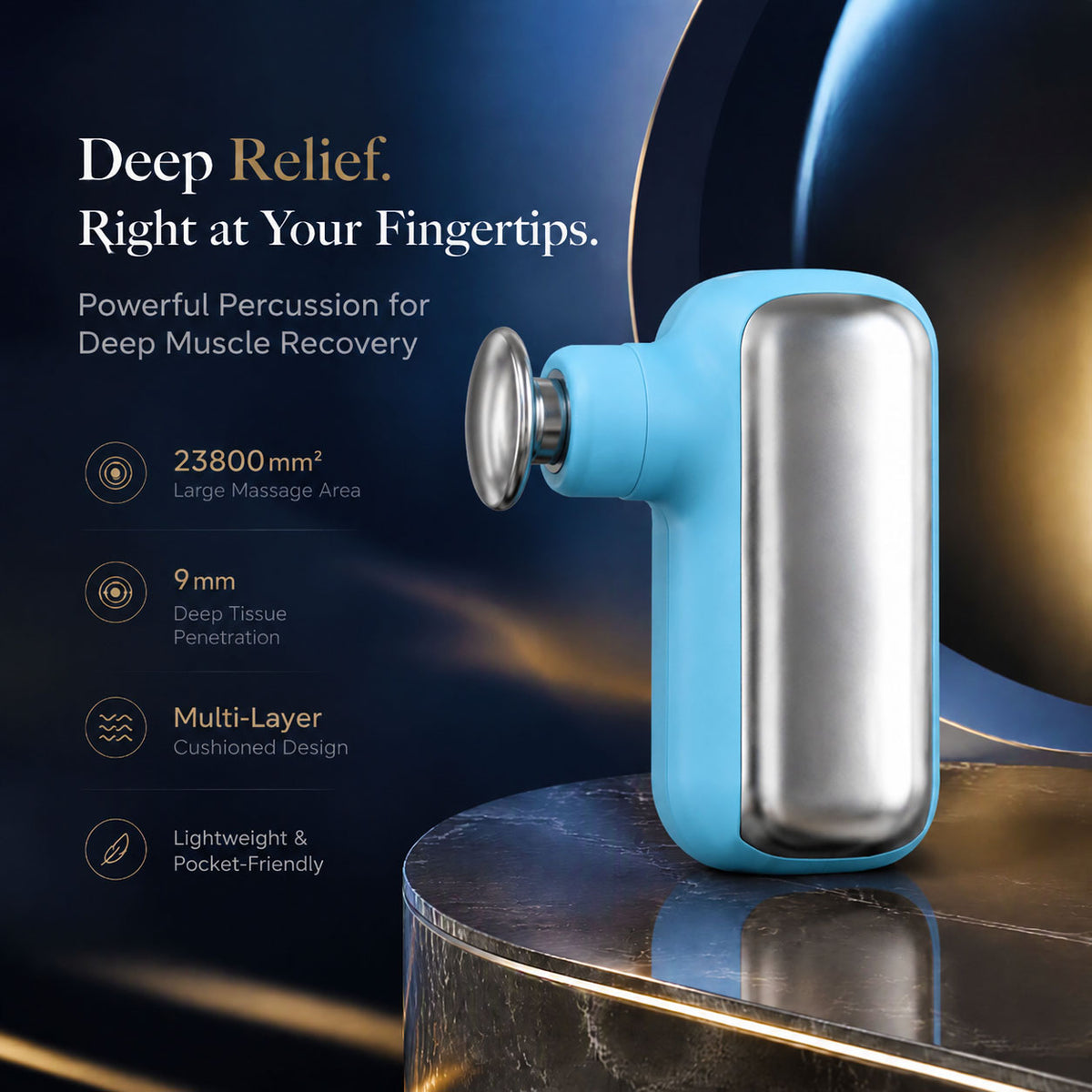 Powerful Muscle Relief in a Pocket-Sized Massage Gun