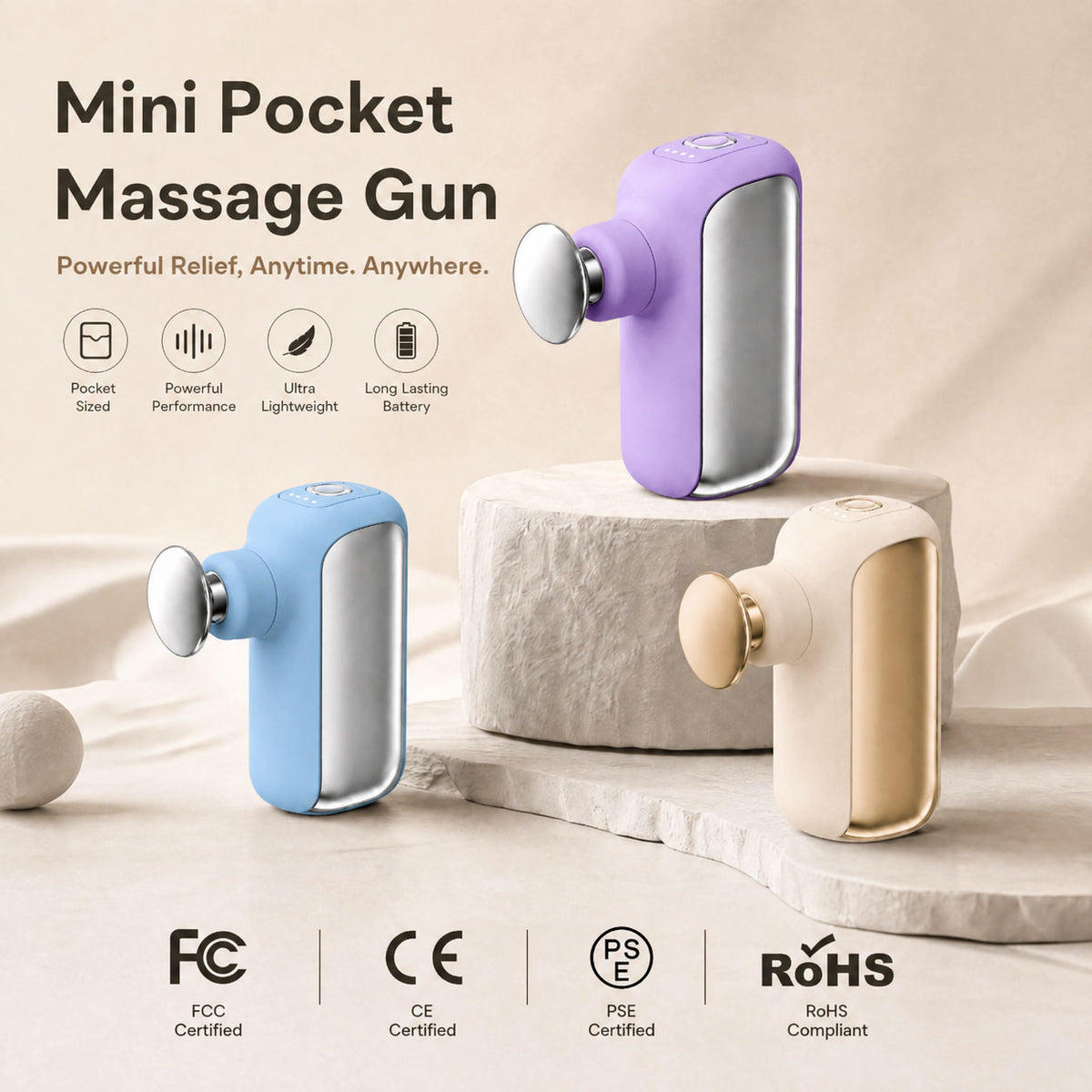 Powerful Muscle Relief in a Pocket-Sized Massage Gun