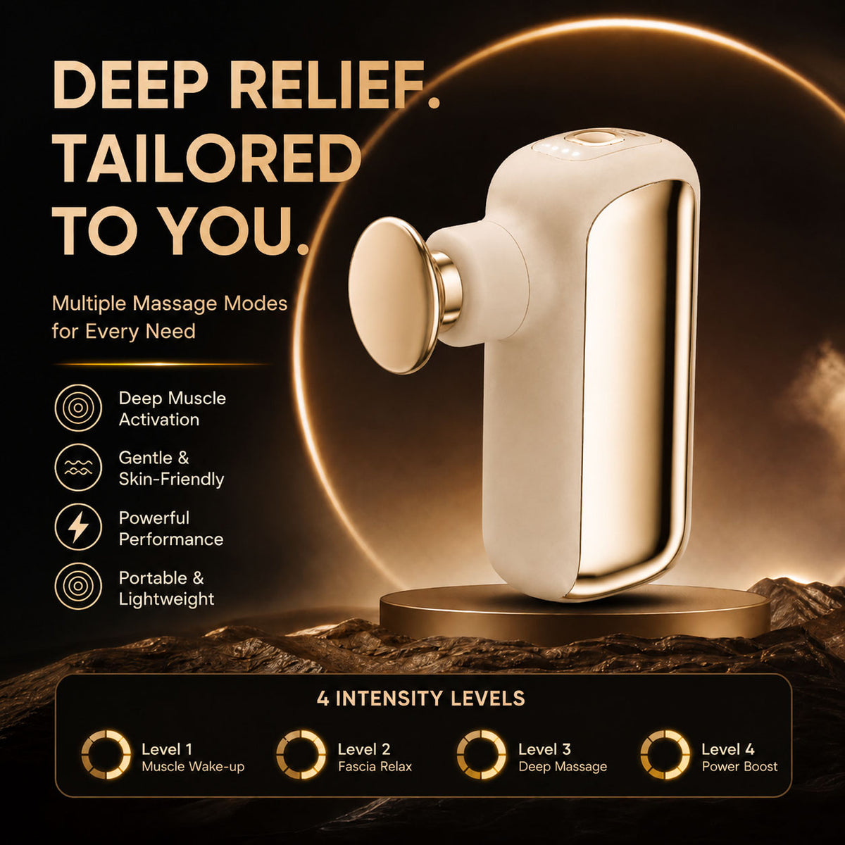 Powerful Muscle Relief in a Pocket-Sized Massage Gun