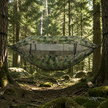 Lightweight Travel Hammock with Bug Net, Quick Setup & Steel Hooks
