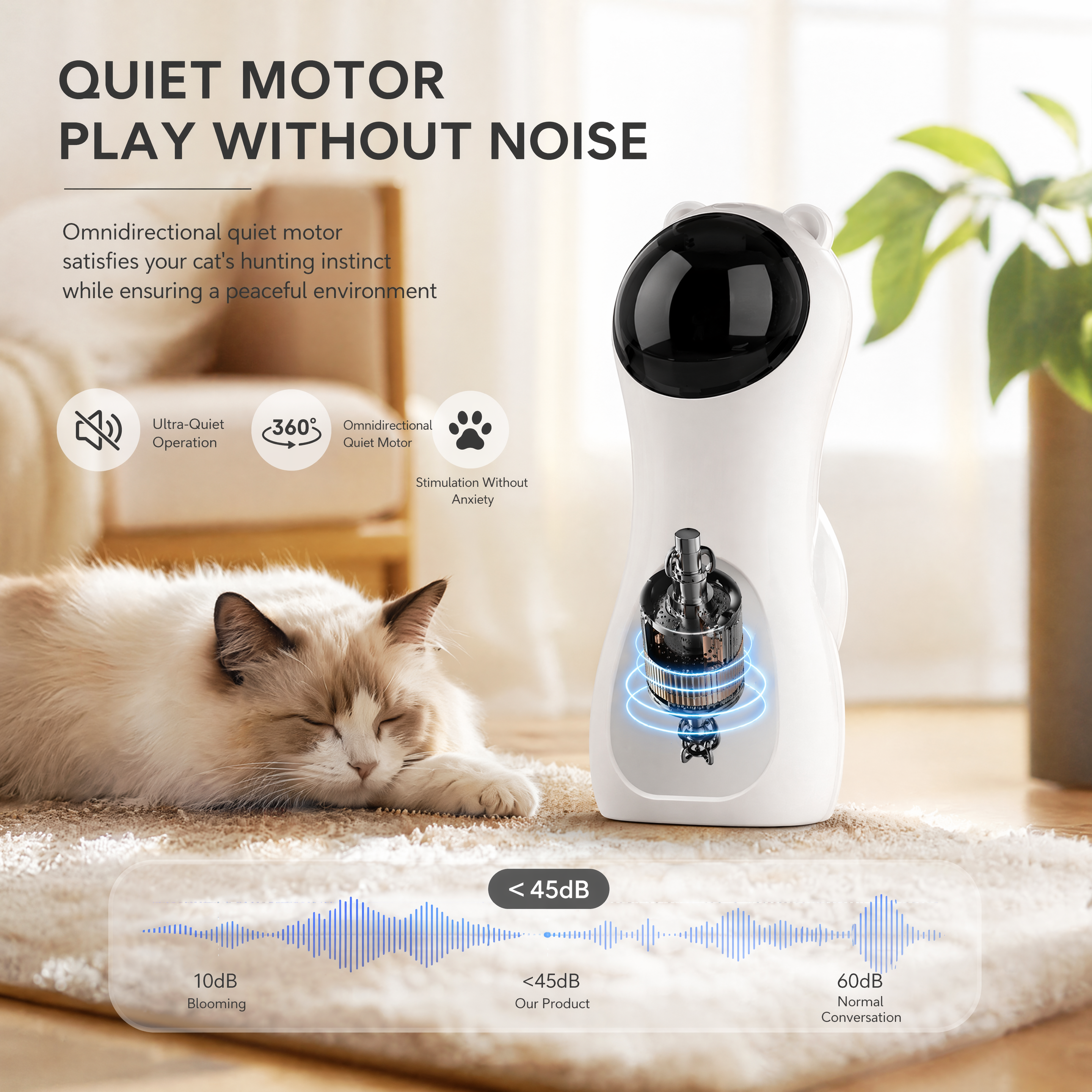 Automatic Laser Cat Toy with Timer & Adjustable Play Modes