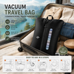 3-Pack Reusable Waterproof Vacuum Storage Bag for Travel & Home