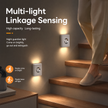 2-Pack Wide-Angle Linked Motion Lights for Safer Night Paths